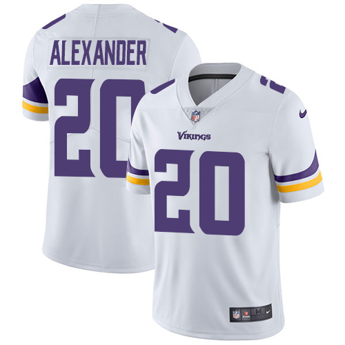 Minnesota Vikings 20 Limited Mackensie Alexander White Nike NFL Road Men Jersey Vapor Untouchable